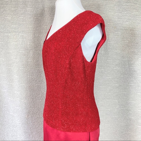 Gorgeous Vintage Patra Sleeveless A-Line Long Evening Cocktail Dress Size 12 - Picture 2 of 10